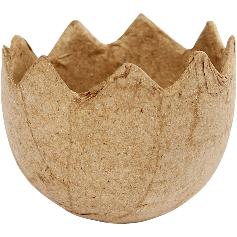 Påske Æggeskal Brun - 1 stk (4 x Ø 5 cm) | Påske Påskepynt - Temashop