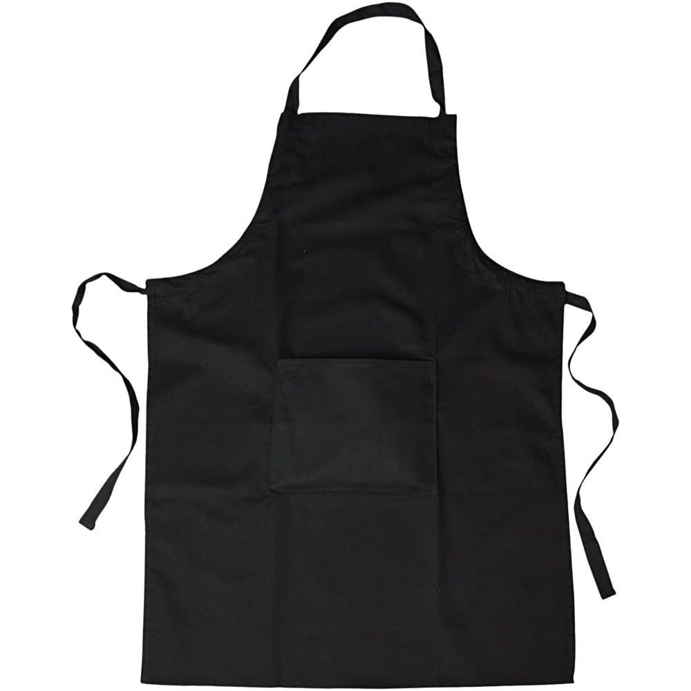 Forklæde Sort 66 x 89 cm (66 x 89 cm) | Sort tema Forklæder - Temashop