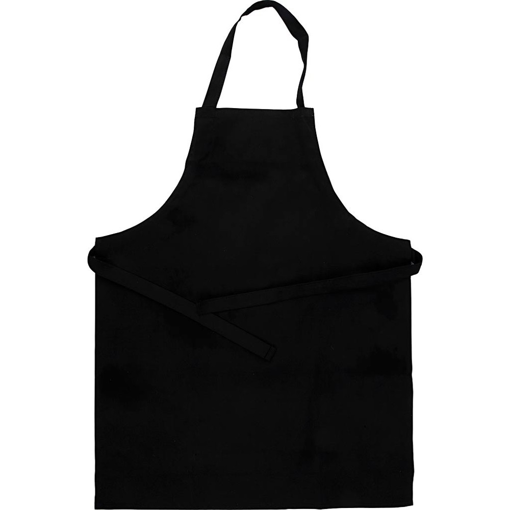 Forklæde Sort 70 x 55 cm (70 x 55 cm) | Sort tema Forklæder - Temashop