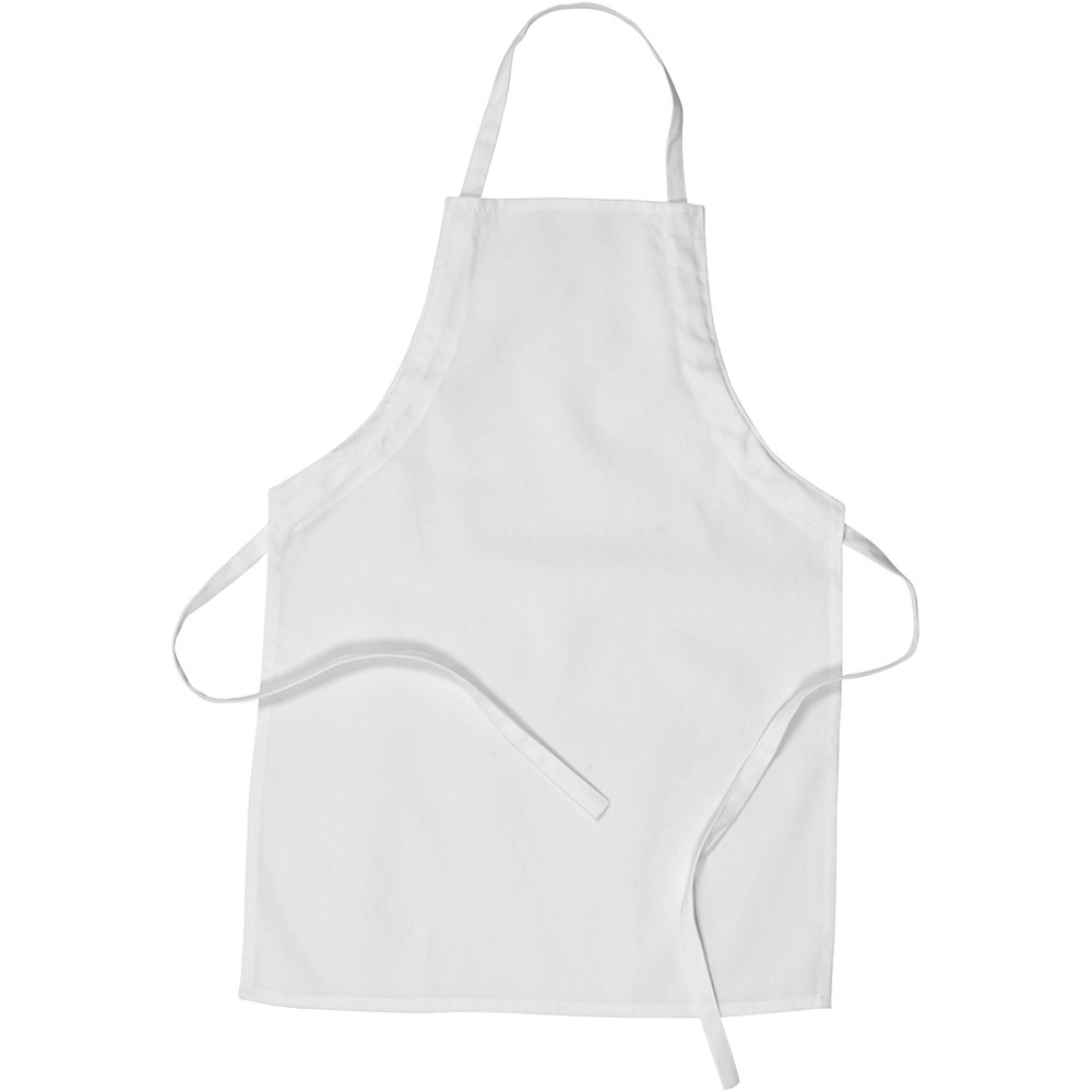 Forklæde Hvid 43 x 61 cm (43 x 61 cm) | Hvidt tema Forklæder - Temashop