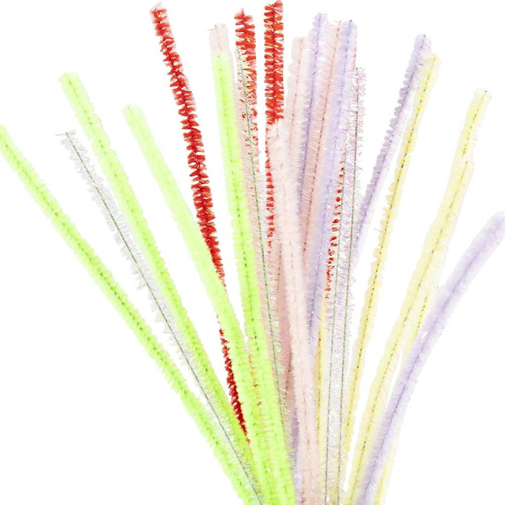 Piberensere Pastelfarver - 24 stk (30 cm x 6 mm) | Pastel DIY tilbehør - Temashop