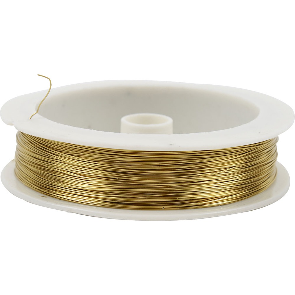 Messingtråd Guld - 1 stk (70 m) - Temashop