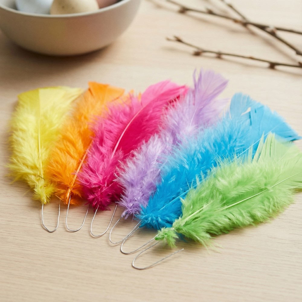 Pyntefjer - 18 stk (11 - 17 cm) - Temashop