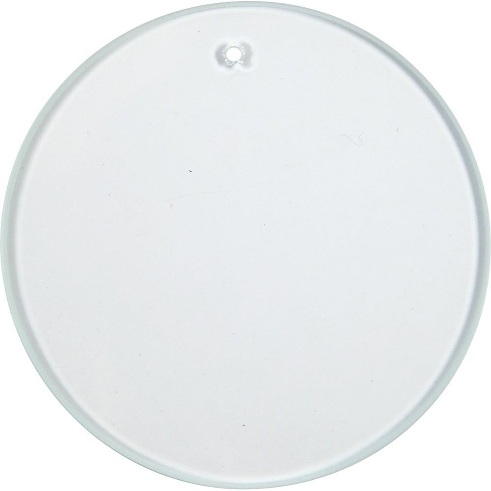 Rund Glasplade Klar Glas - 10 stk (Ø 7 cm) - Temashop