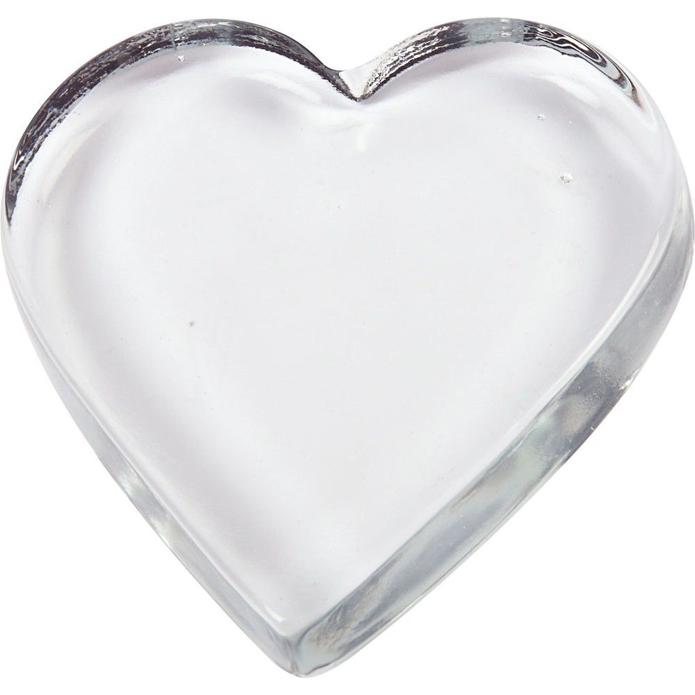 Glashjerte Transparent 9 x 9 x 15 mm - 10 stk (9 x 9 x 15 mm) | Kærlighed Glasdekoration - Temashop