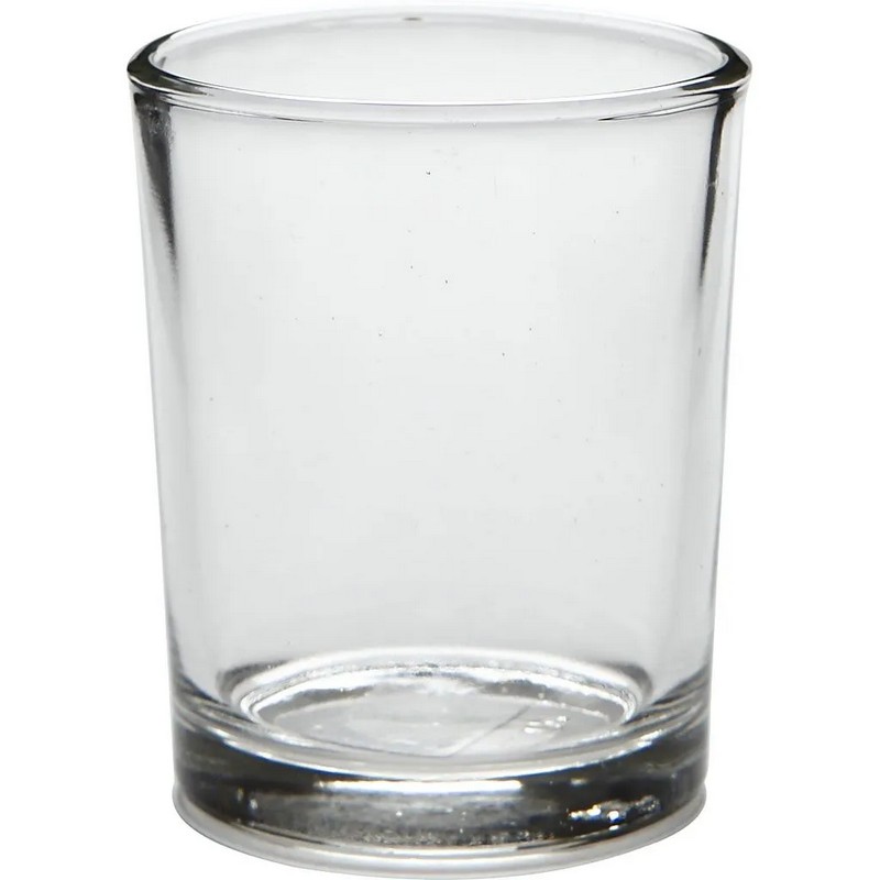 Glas Fyrfadsstager - 12 stk (6,5 x 4,5 - 5,5 cm) - Temashop