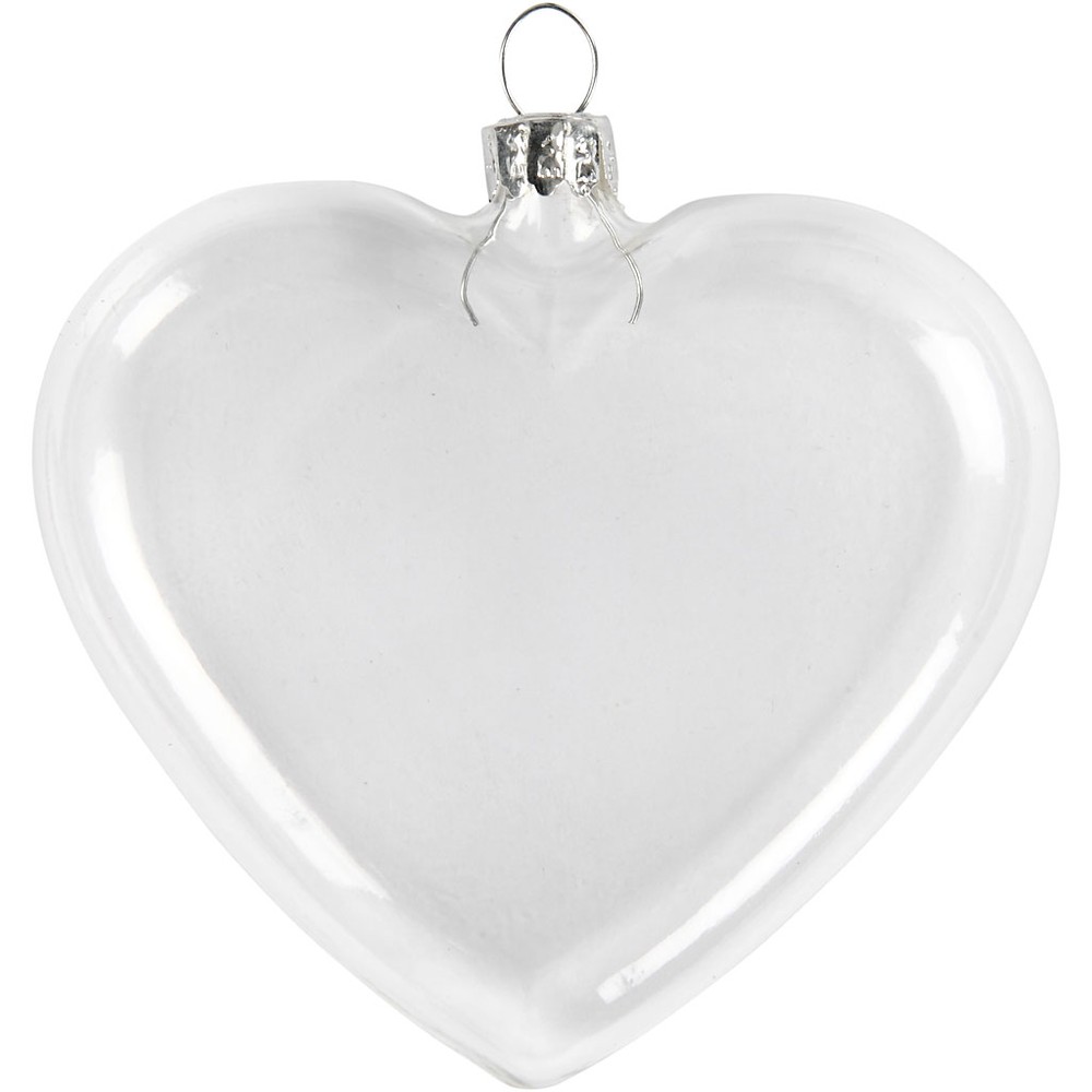 Glashjerte Transparent 9 x 7,8 x 2,1 cm