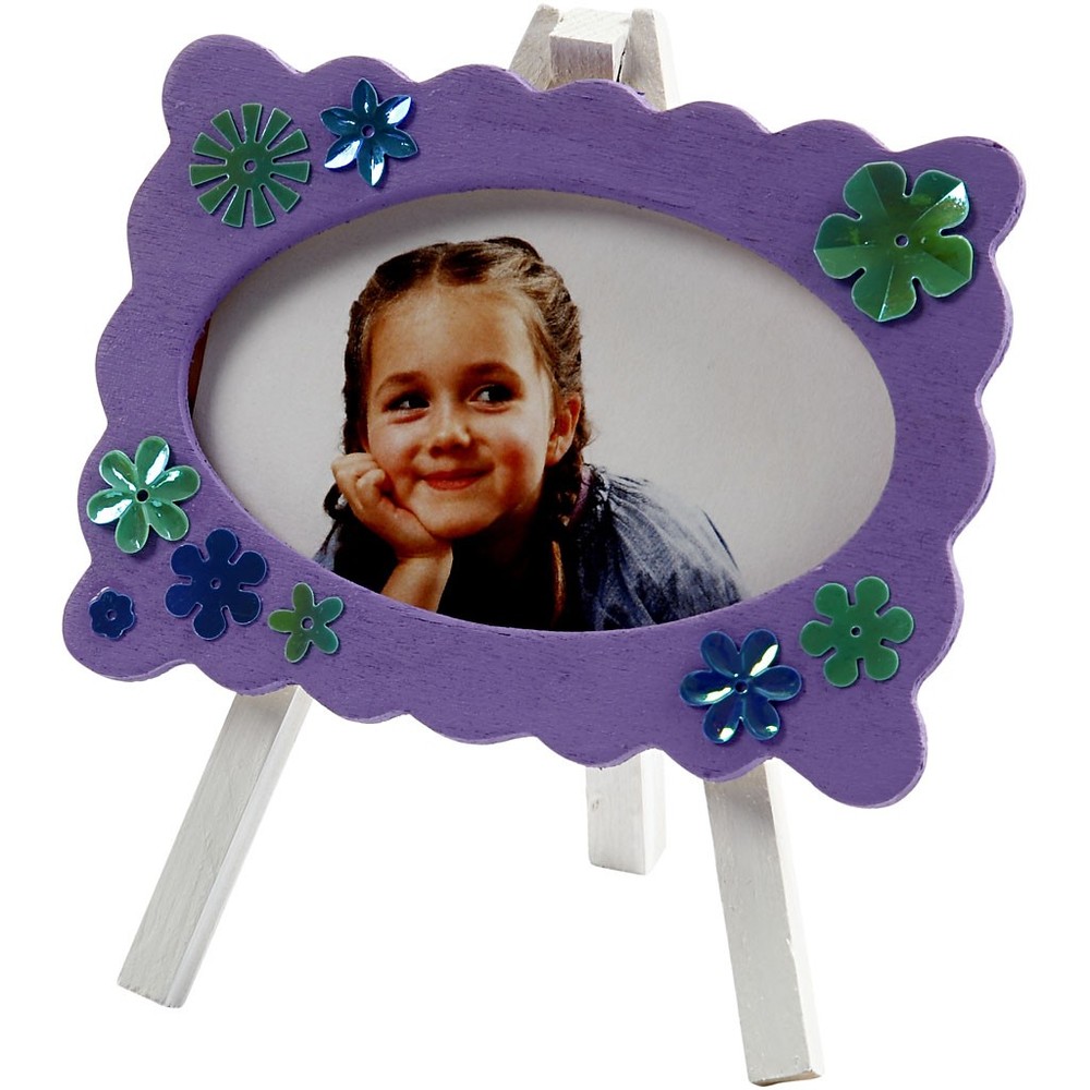 Træramme På Staffeli - 1 stk (13,2 x 11,5 cm) - Temashop