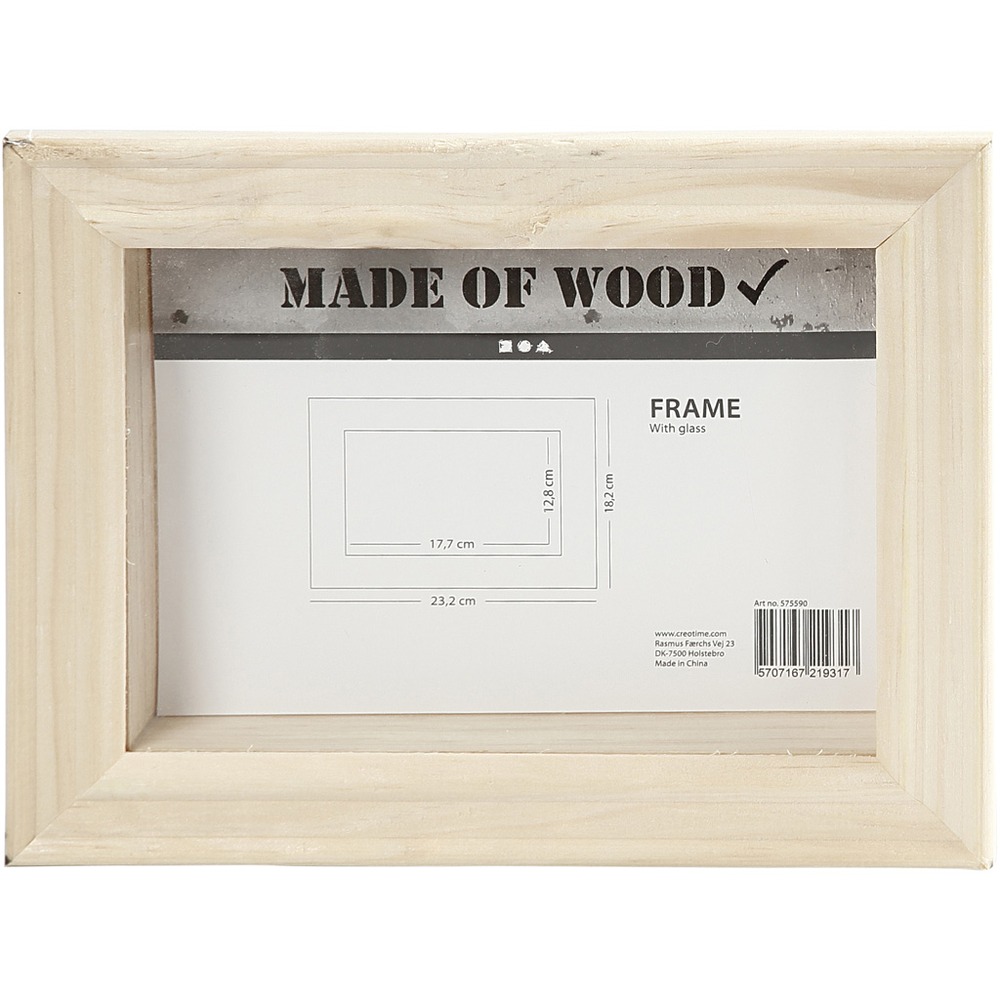 3D Ramme Med Glas (18 x 24 x 2,5 cm) - Temashop