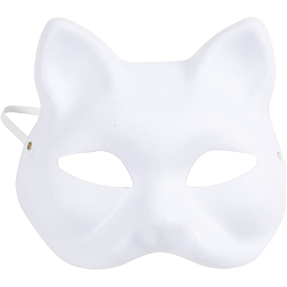 Kat Mal-Selv Maske (17,5 x 18,5 cm) | Kat Maske - Hovedtilbehør - Temashop