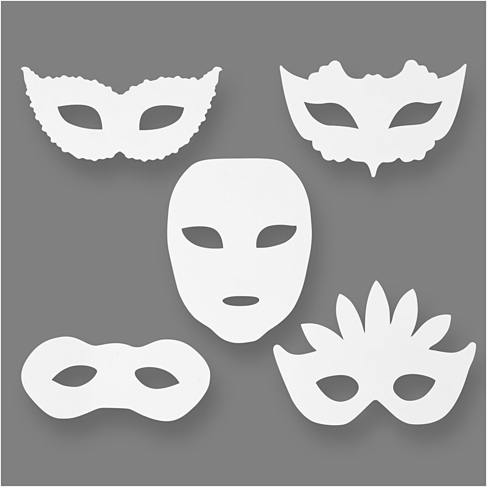 Masquerade Mal-Selv Maske | Masquerade Maske - Hovedtilbehør - Temashop