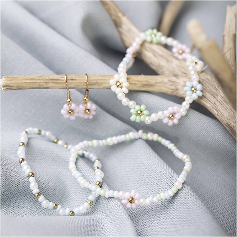 Blomster Smykker DIY - 1 sæt | Blomst DIY pakke - Temashop