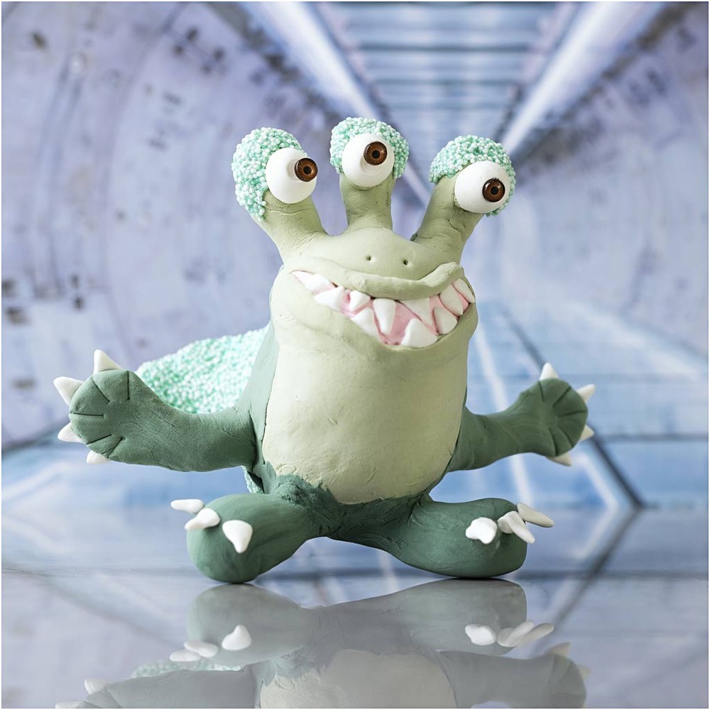 Monster Modellerings Kit, DIY Mintgrøn Mintgrøn|Grøn - 1 sæt | Monster DIY pakke - Temashop