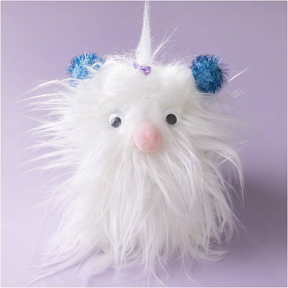 Monster DIY Pakke Hvid Hvid - 1 sæt | Monster DIY pakke - Temashop