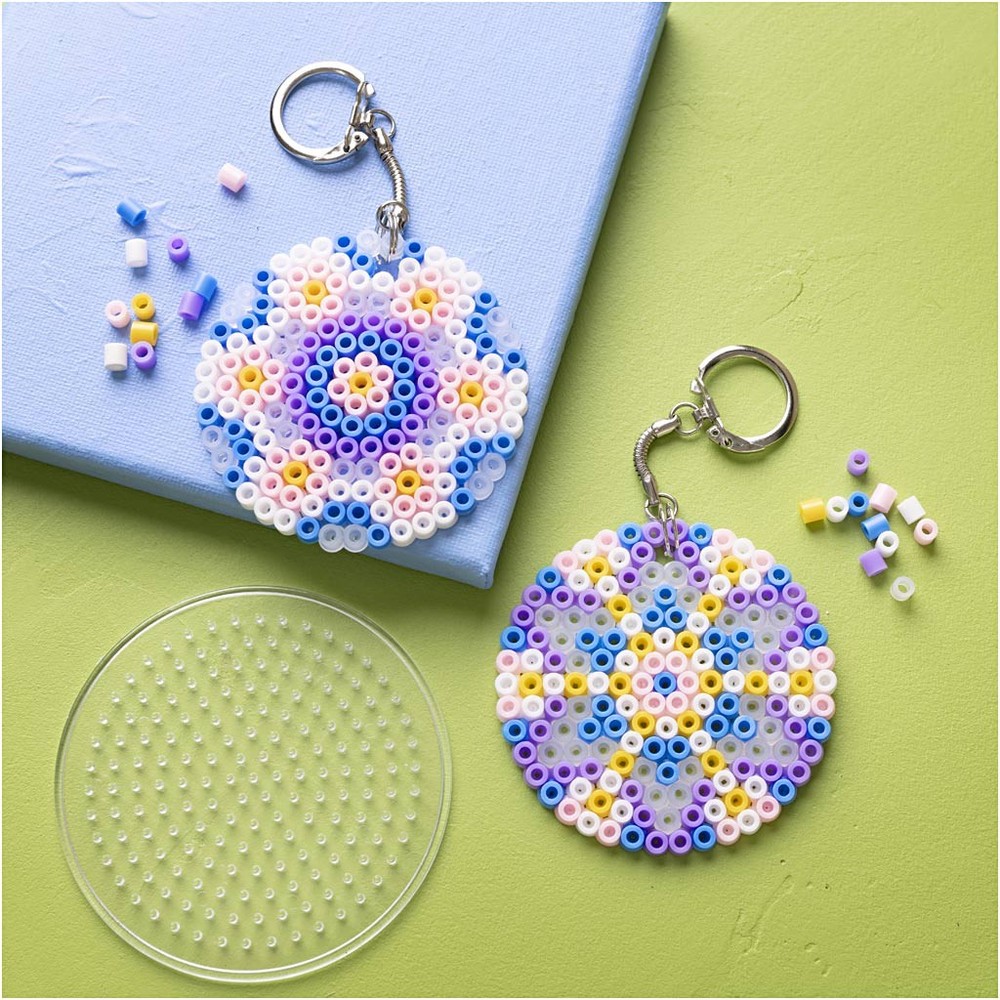 Nøgleringe Rørperler, DIY - 1 sæt - Temashop