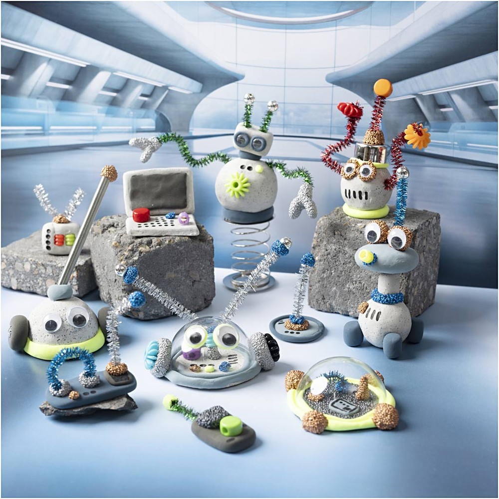 Robot Modellerings Kit, DIY - 1 sæt | Robot DIY pakke - Temashop
