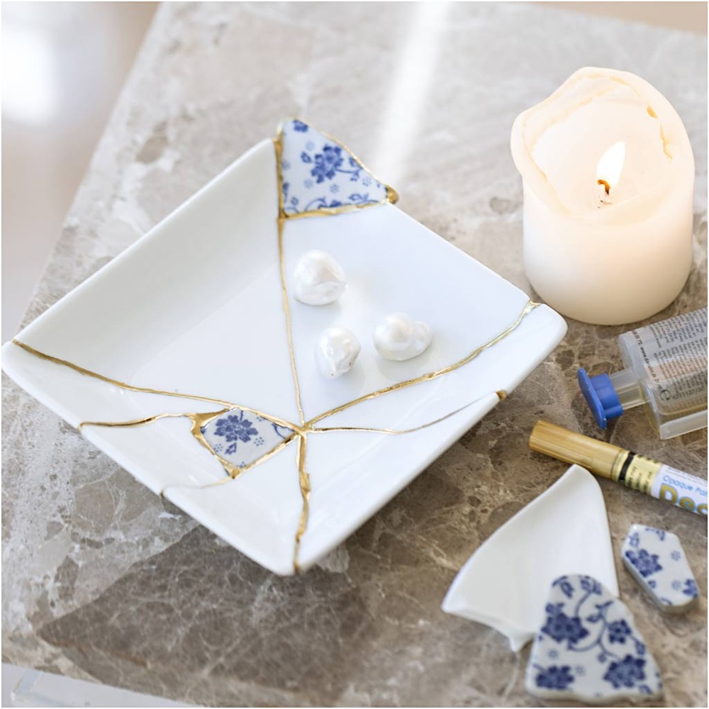 Kintsugi DIY Hvid - 1 sæt - Temashop