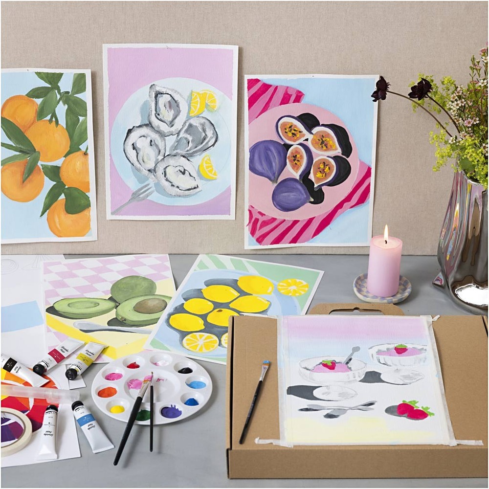 DIY Pakke Gouache - 1 sæt - Temashop