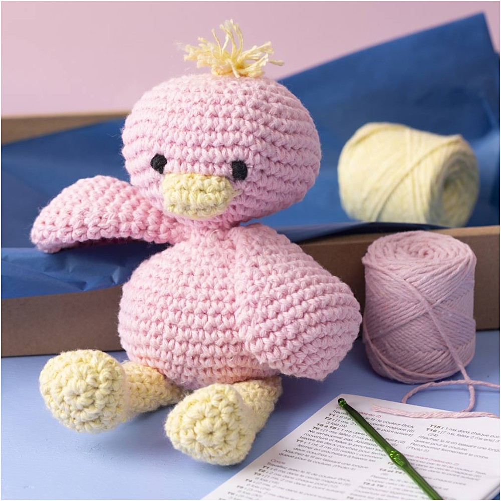 Amigurumi Andling, DIY - 1 sæt (21 cm) | And DIY pakke - Temashop
