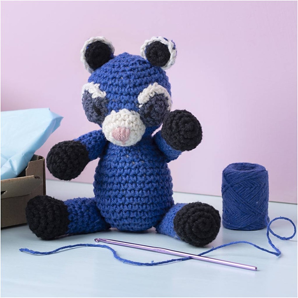 Vaskebjørn, DIY - 1 sæt (18 x 13 x 5 cm) | Gnaver DIY pakke - Temashop