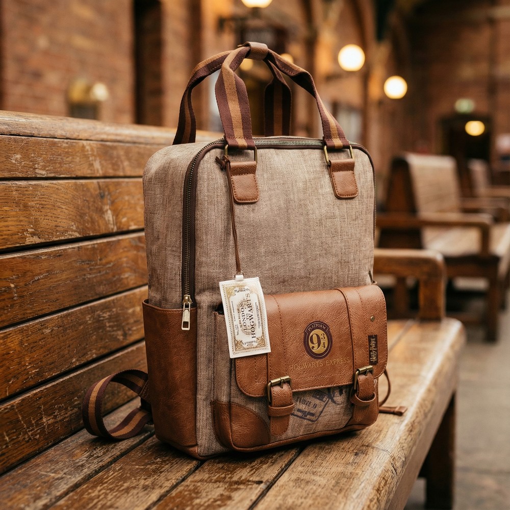 Harry Potter Platform 9 3/4 Skoletaske Brun (40 x 31 x 8 cm) | Harry Potter Taske / Pung - Temashop