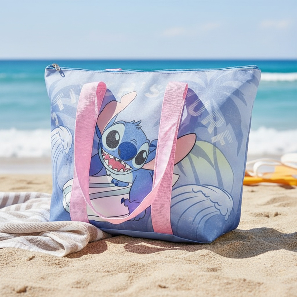 Lilo & Stitch Strandtaske (47 x 32) | Lilo & Stitch Taske / Pung - Temashop