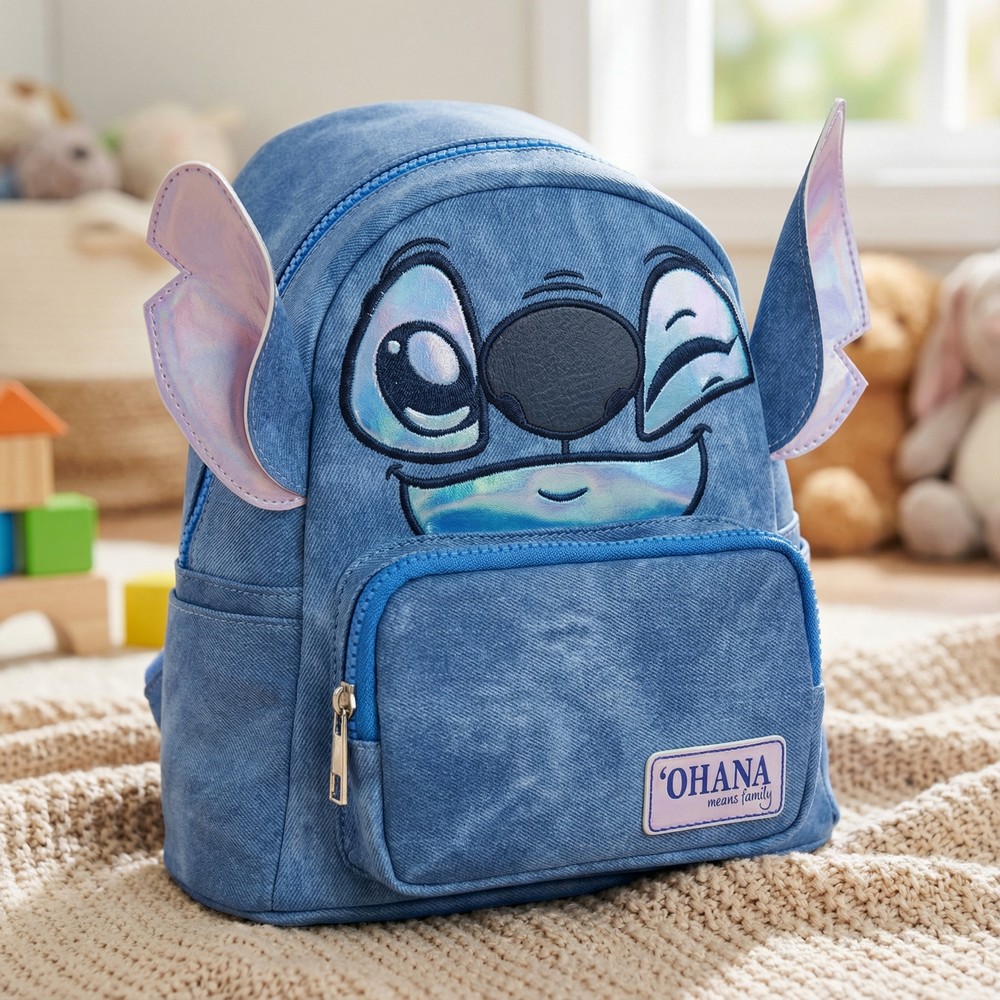 Lilo & Stitch Ohana Rygsæk (25 x 22 x 12 cm) | Lilo & Stitch Taske / Pung - Temashop