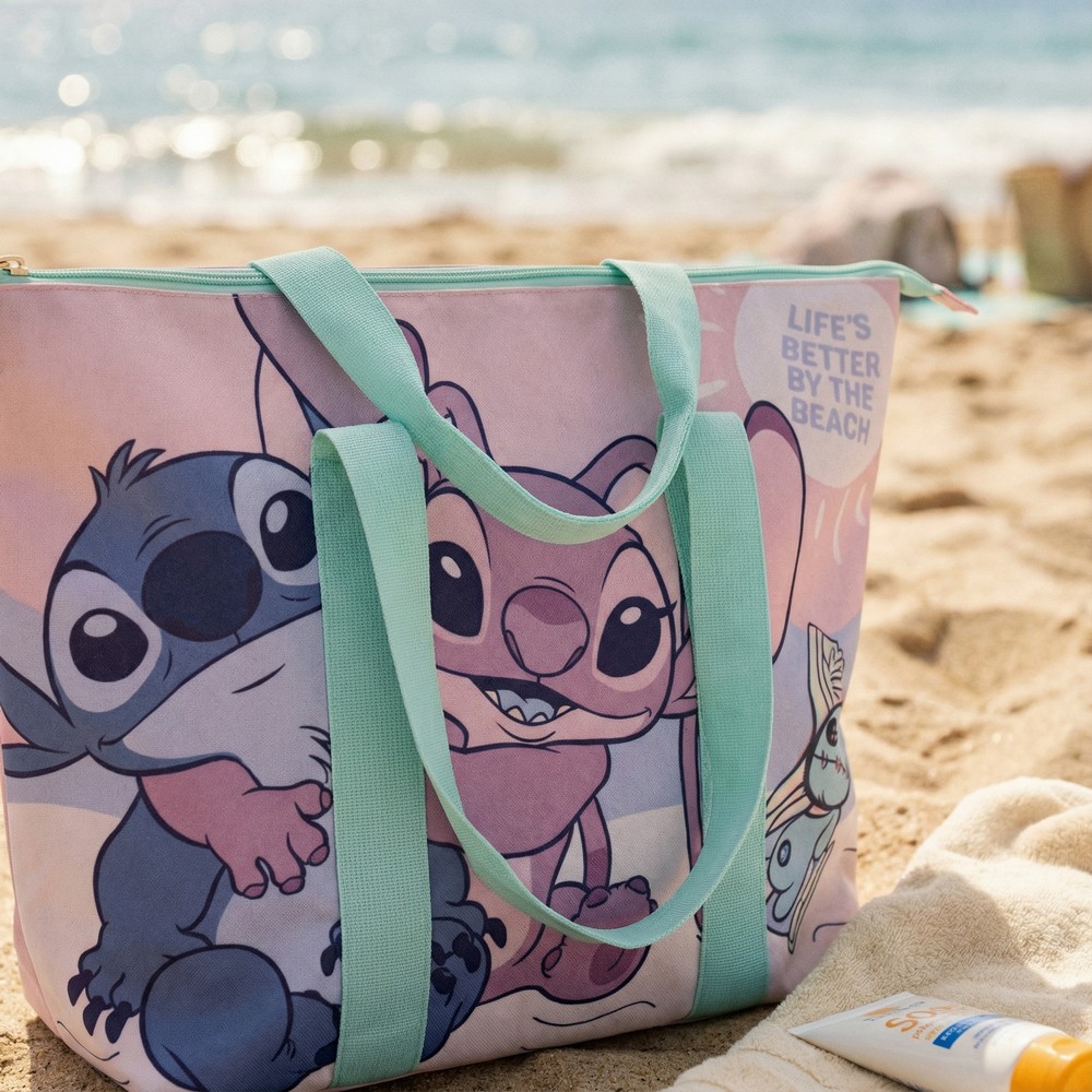 Stitch Strandtaske Lyserød (47 x 33 x 15 cm) | Stitch Taske / Pung - Temashop