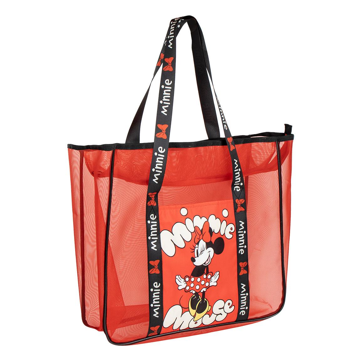 Minnie Mouse Strandtaske Rød (62 x 39 x 20 cm) | Minnie Mouse Taske / Pung - Temashop