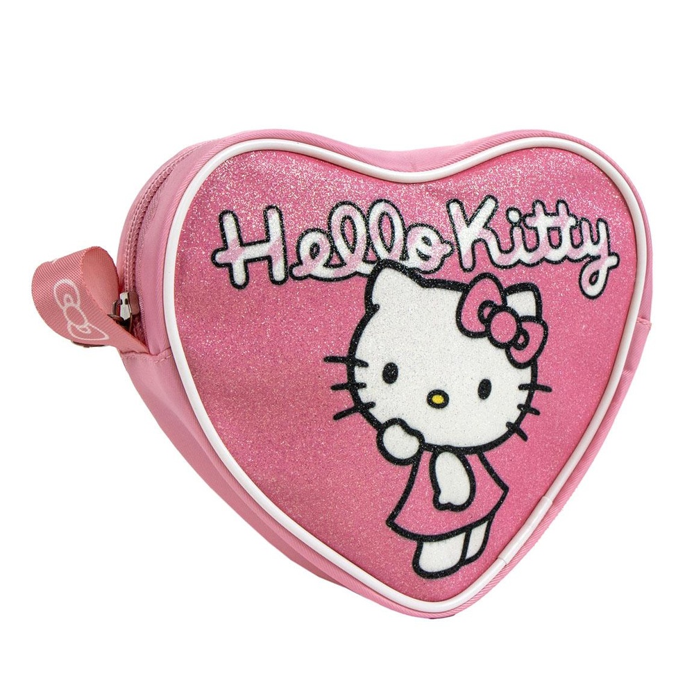 Hello Kitty Hjerte Skuldertaske (15 x 14 x 4 cm) | Hello Kitty Taske / Pung - Temashop