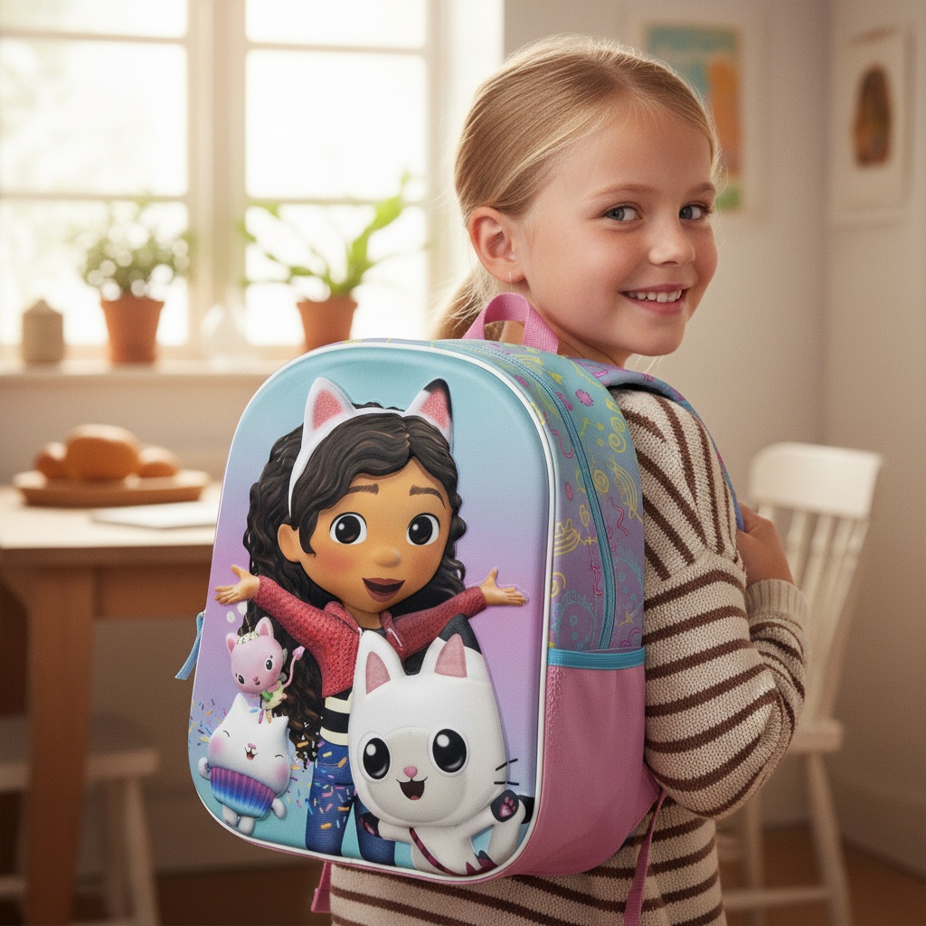 Gabbys Dukkehus Katte Rygsæk (31 x 25 x 10 cm) | Gabbys Dollhouse Taske / Pung - Temashop