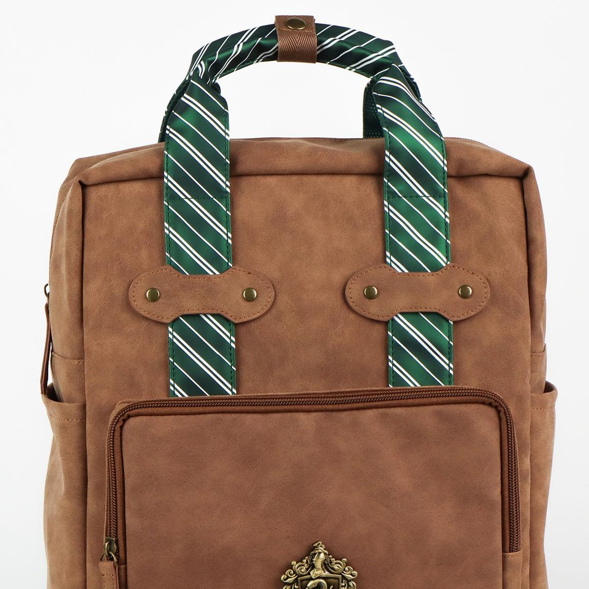Harry Potter Slytherin Rygsæk Faux-Læder (35 x 27 x 18 cm) | Harry Potter Taske / Pung - Temashop