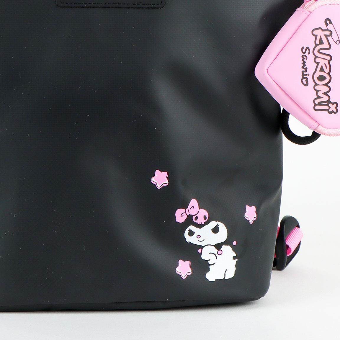 Hello Kitty Kuromi Taske Sort (33 x 30 x 12 cm) | Hello Kitty Taske / Pung - Temashop