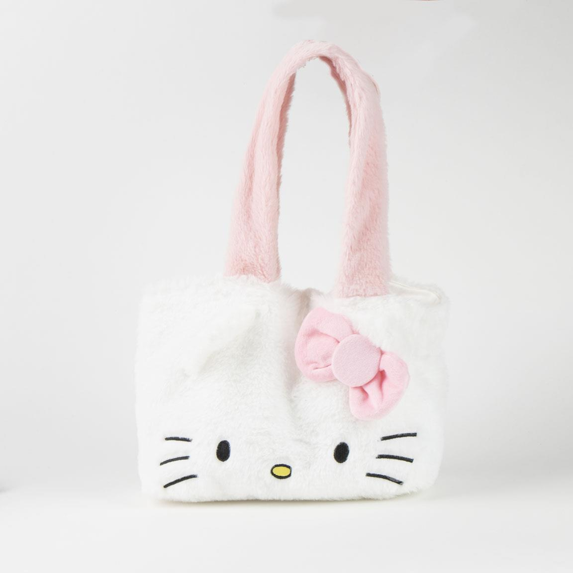 Hello Kitty Plys Indkøbsnet (30 x 37 x 8 cm) | Hello Kitty Taske / Pung - Temashop