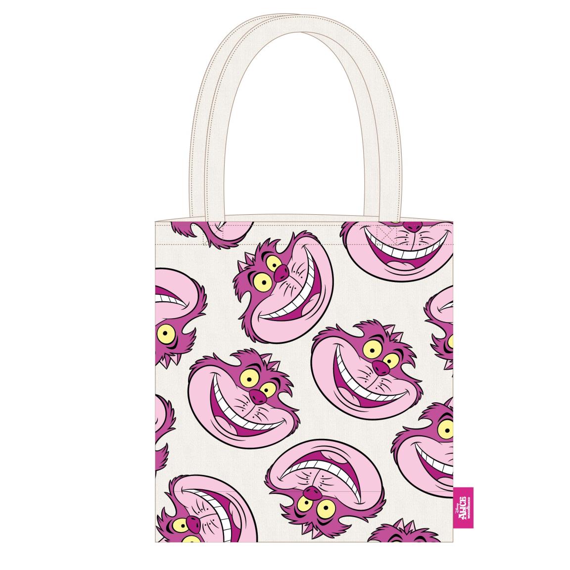 Alice in Wonderland Cheshire Cat Indkøbsnet (36 x 39 x 0,4 cm) | Alice i Eventyrland Taske / Pung - Temashop