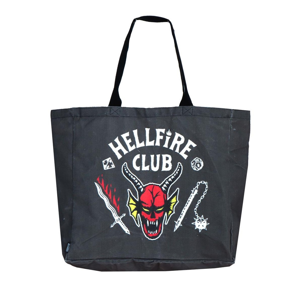 Stranger Things Hellfire Club XL Shoppingtaske (42 x 0,5 x 60 cm) | Stranger Things Taske / Pung - Temashop