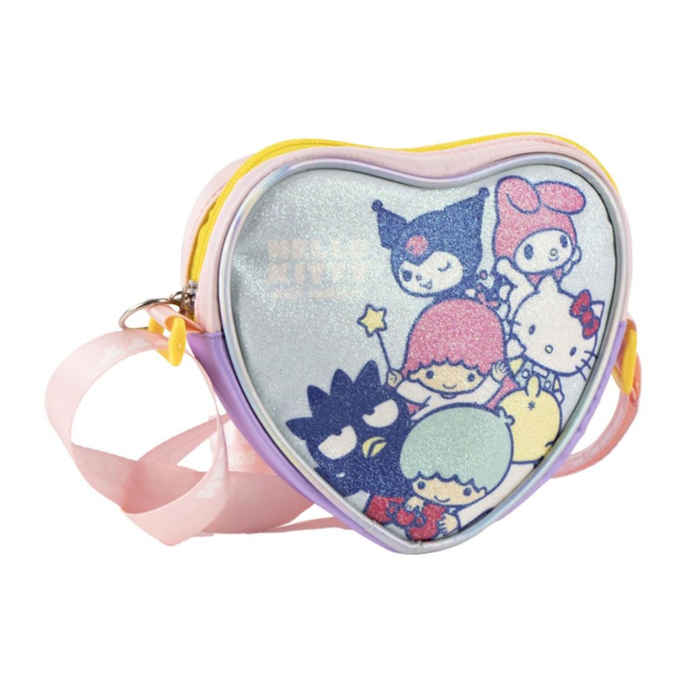 Hello Kitty Hjerte Skuldertaske (15 x 14 x 4 cm) | Hello Kitty Taske / Pung - Temashop