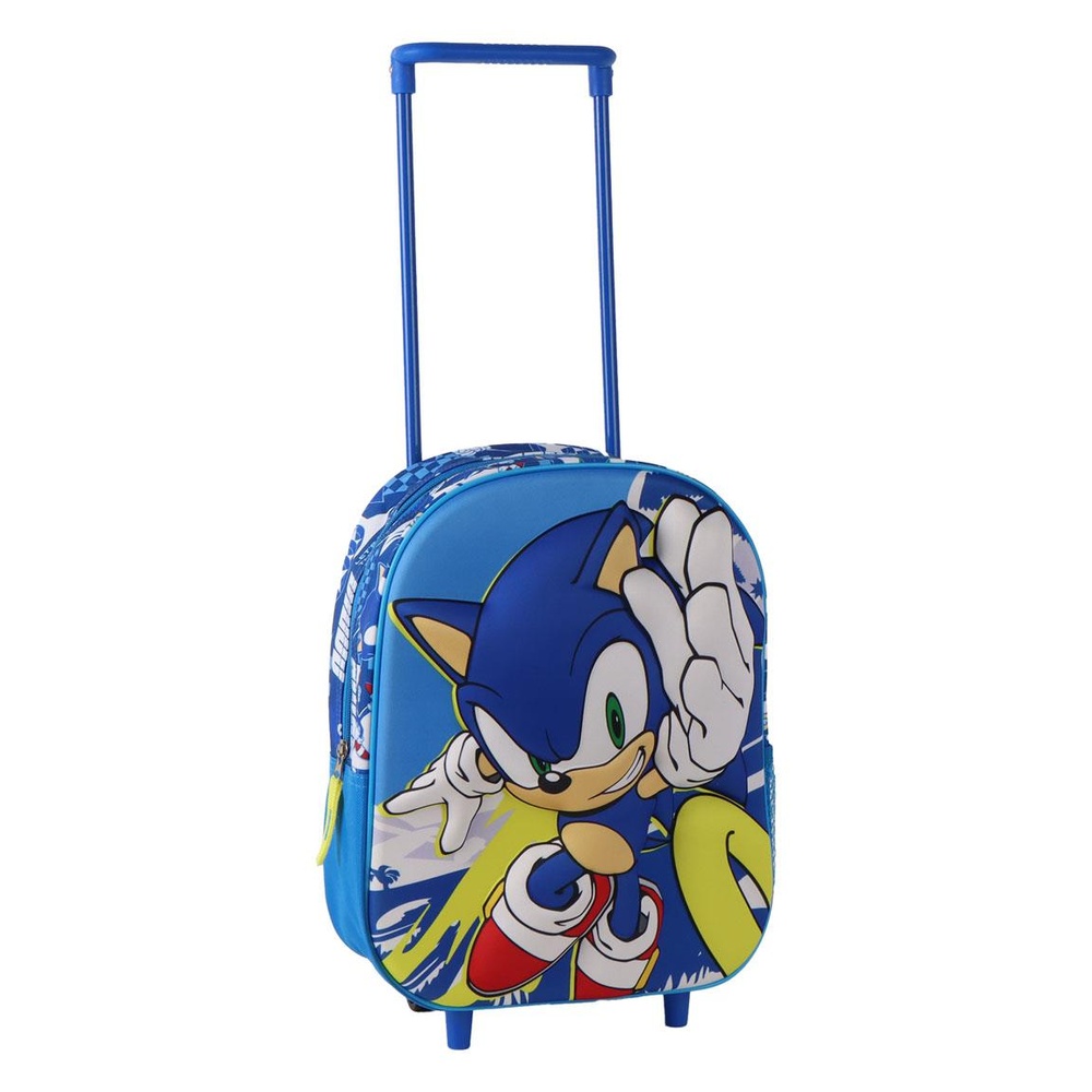 Sonic 3D Trolley Rygsæk (25 x 30 x 12 cm) | Sonic Taske / Pung - Temashop