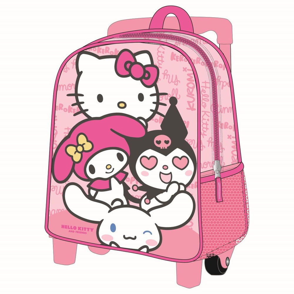 Hello Kitty 3D Trolley Rygsæk (25 x 30 x 12 cm) | Hello Kitty Taske / Pung - Temashop