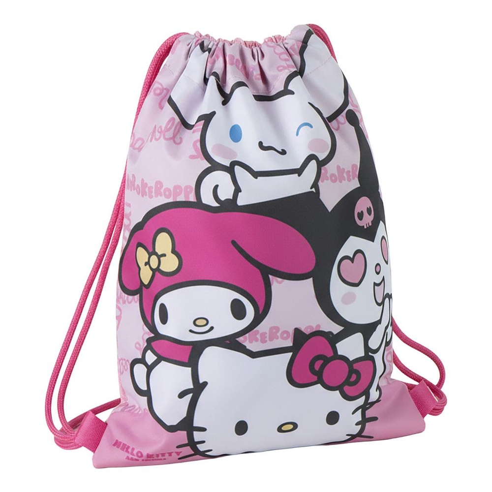 Hello Kitty My Melody & Kuromi Gymnastikpose (27 x 33 x 1 cm) | Hello Kitty Taske / Pung - Temashop