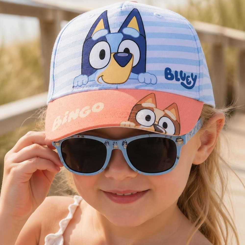 Bluey Kasket & Solbriller (51 cm) | Bluey Tilbehørskit - Temashop