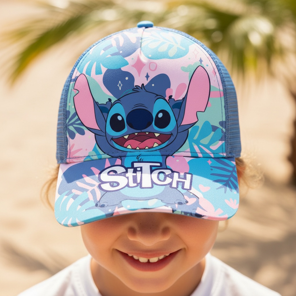 Stitch Tropisk Kasket (53 cm) | Stitch Hat / Hue / Hjelm - Temashop