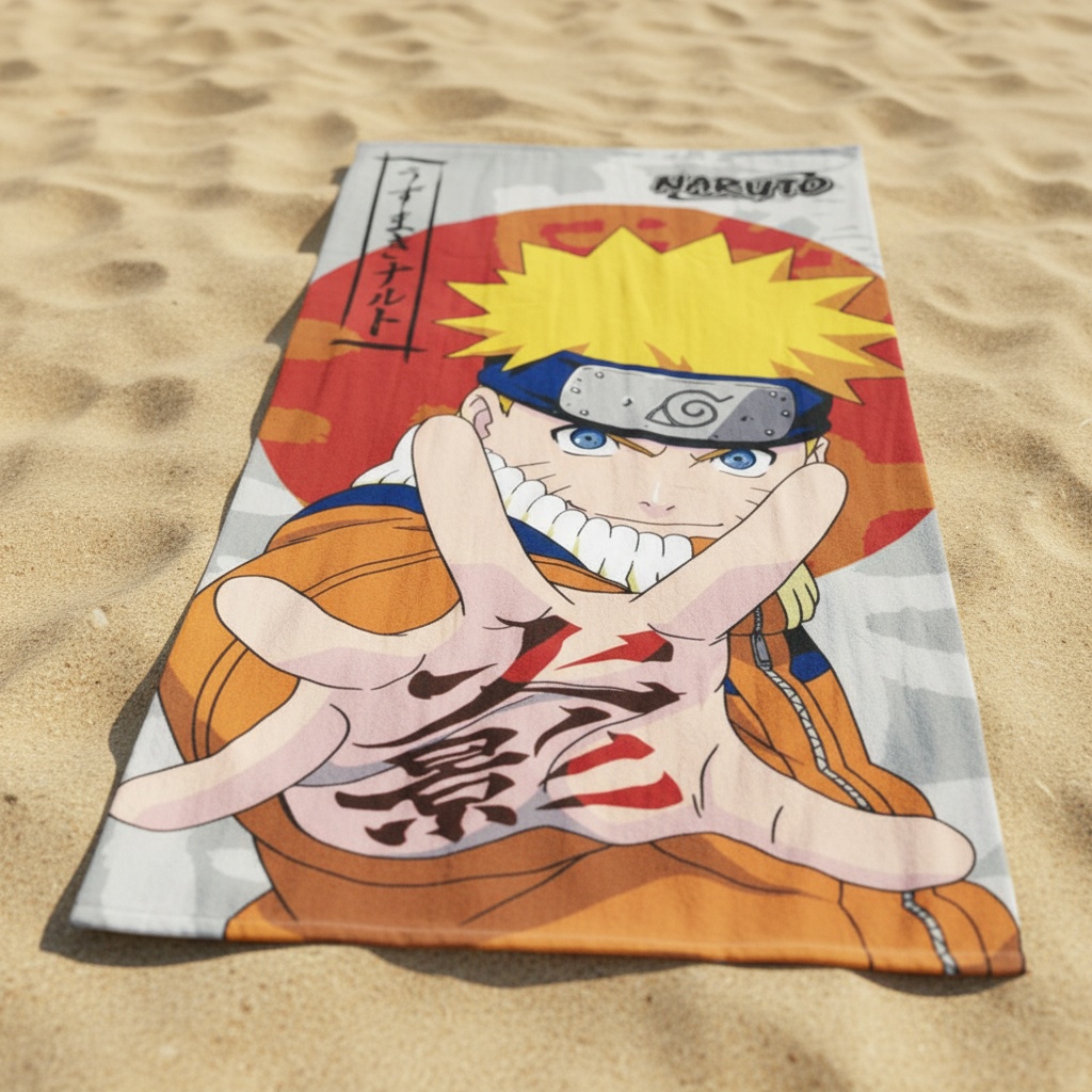 Naruto Shinobi Håndklæde (24 x 3 x 35 cm) | Naruto Håndklæder - Temashop