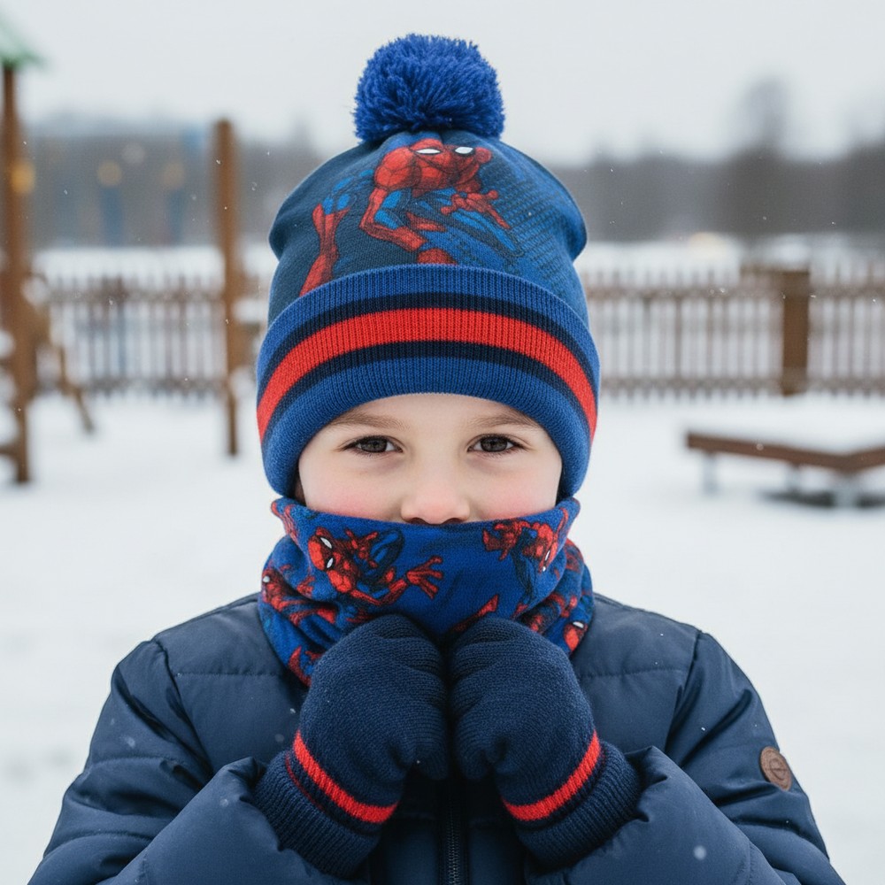 Spiderman® Hue, Handsker & Halsedisse Blå