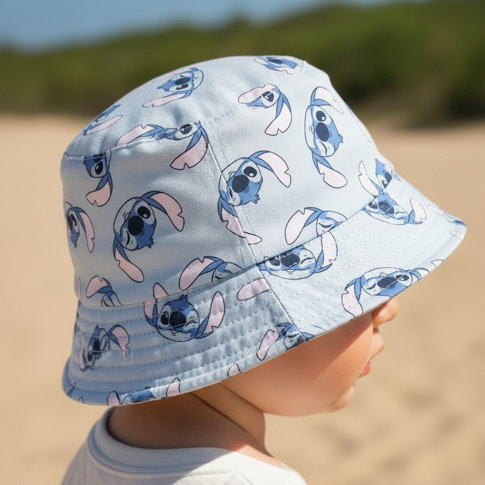 Stitch Bøllehat Lyseblå (t52c:52 cm) | Stitch Hat / Hue / Hjelm - Temashop