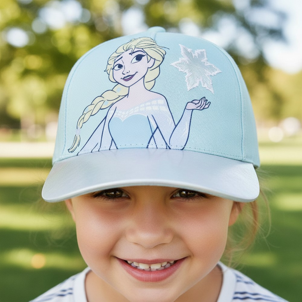 Frozen Elsa Kasket Lyseblå (53 cm) | Frost Hat / Hue / Hjelm - Temashop