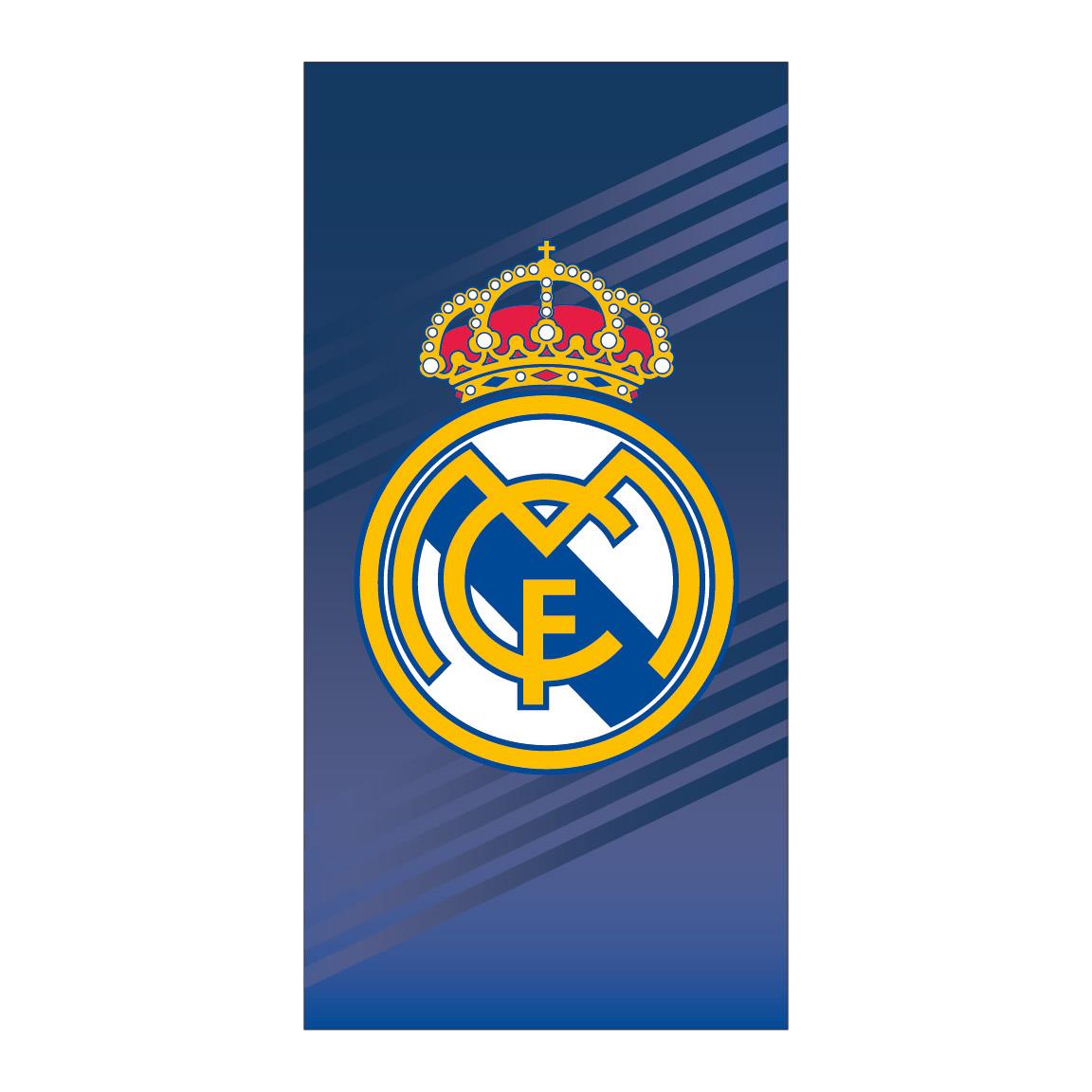 Real Madrid Logo Håndklæde (70 x 140 cm) | Fodbold Håndklæder - Temashop