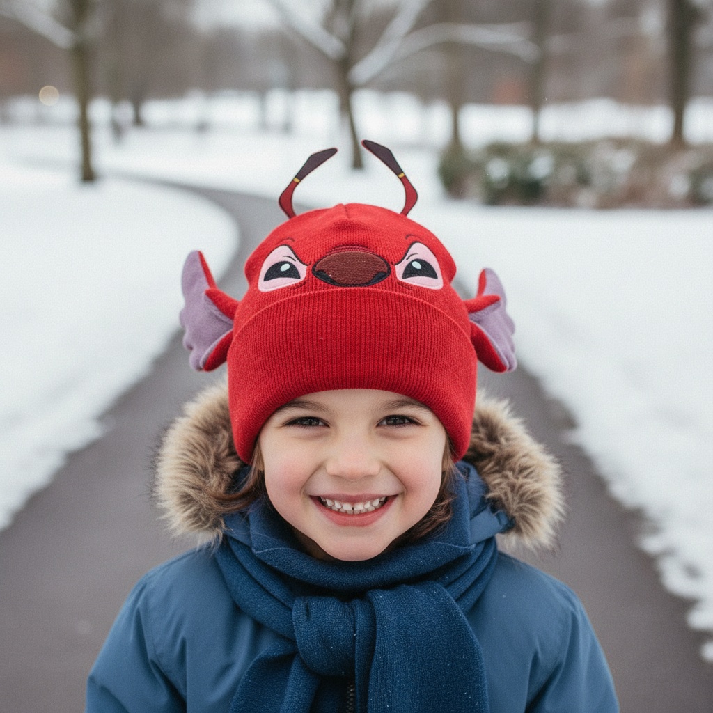Stitch Leroy Øre Hue Rød (22 x 2 x 21 cm) | Stitch Hat / Hue / Hjelm - Temashop