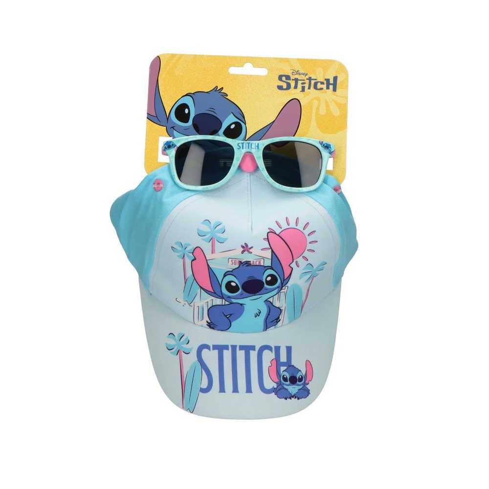 Stitch Sommer Kasket & Solbriller | Stitch Hat / Hue / Hjelm - Temashop