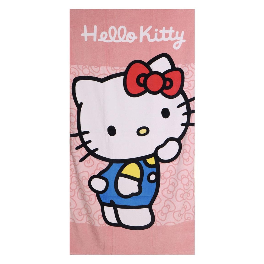 Hello Kitty Strandhåndklæde (70 x 140 x 1 cm) | Hello Kitty Håndklæder - Temashop
